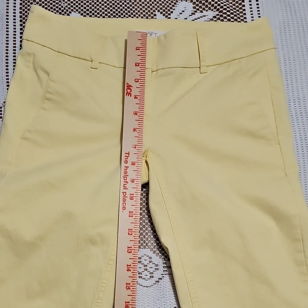 LOFT Yellow Pants - Picture 2 of 7